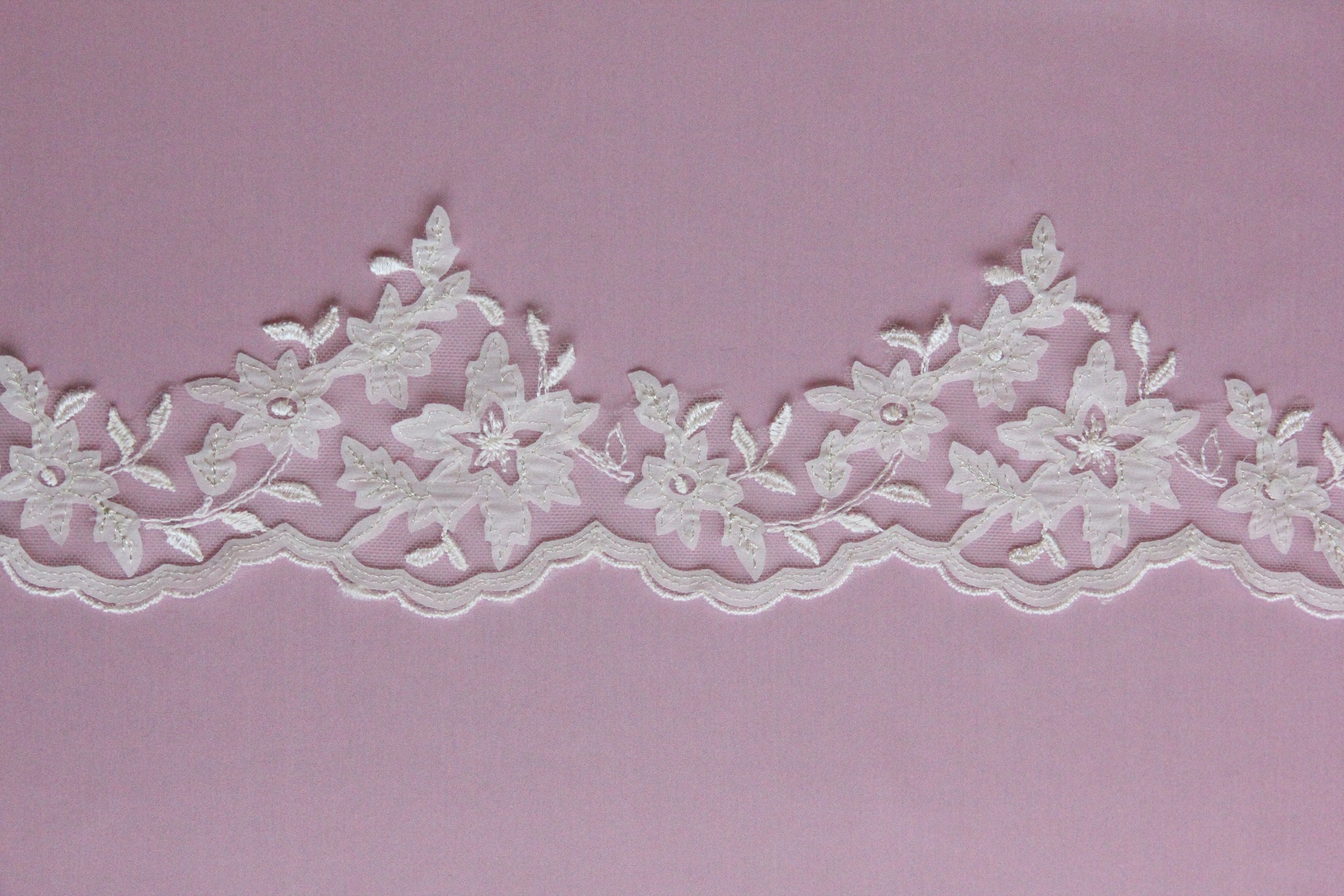 Peach Pink Edge Lace Trim - 2.25 (PP0214E01) 