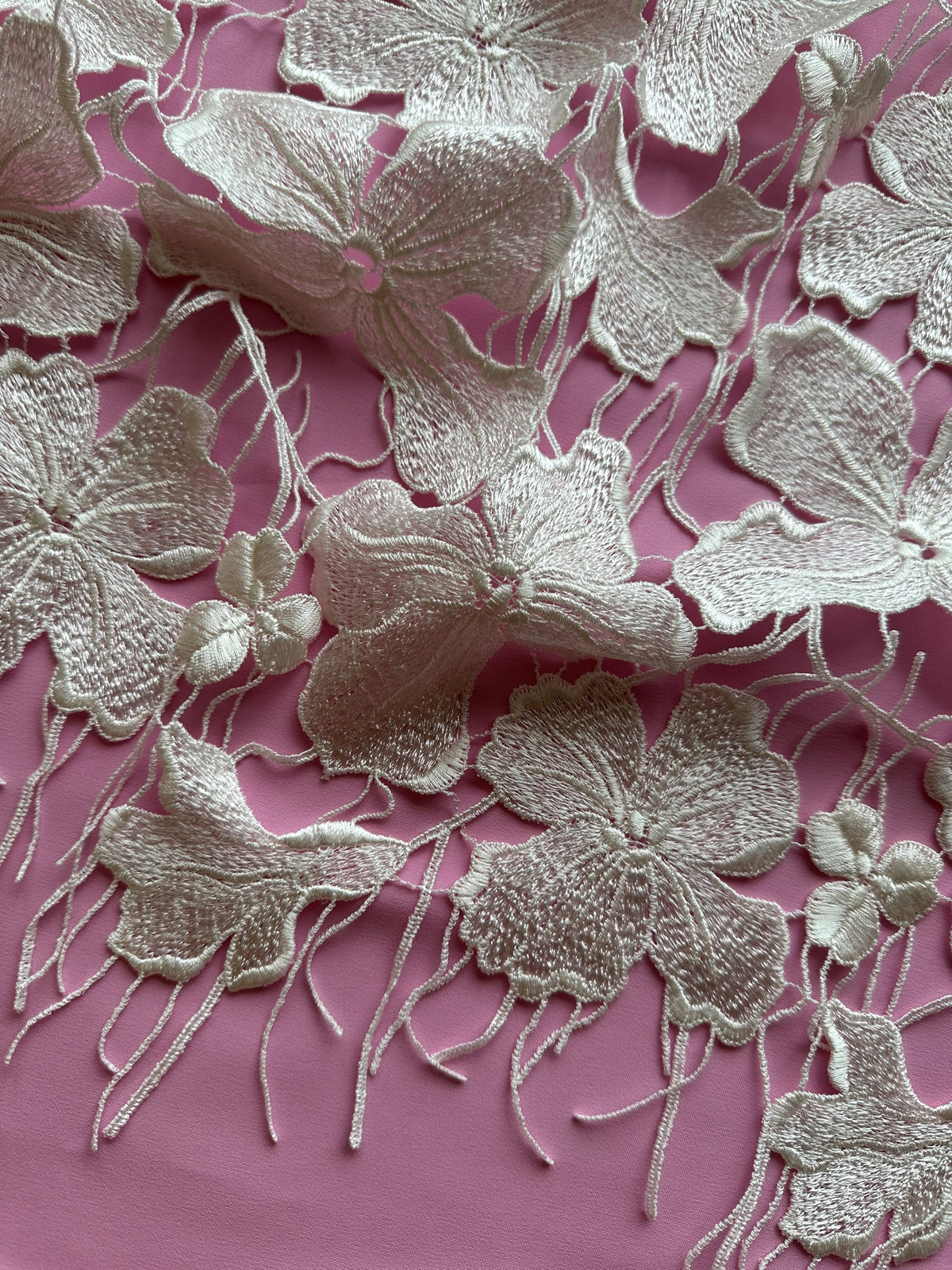 Ivory Embroidery Lace - Bonet
