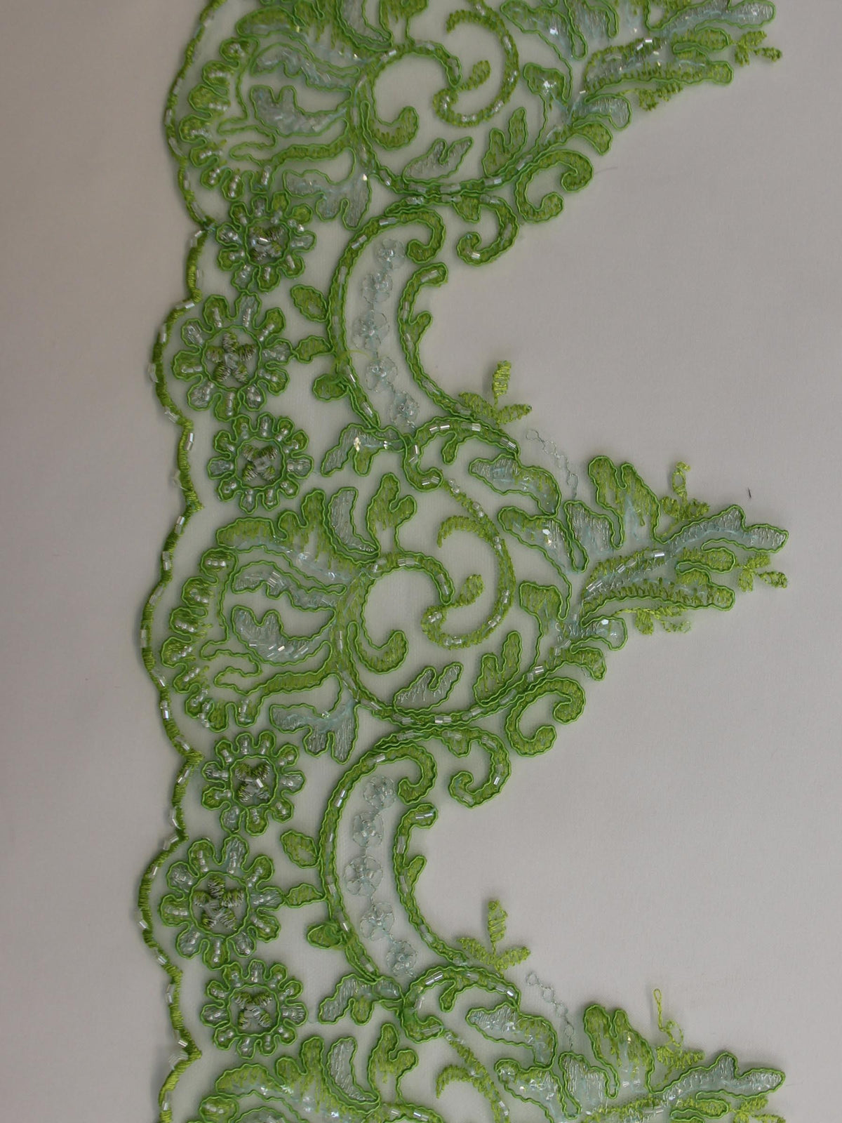Mint green lace trim - Lace trim - lace fabric from