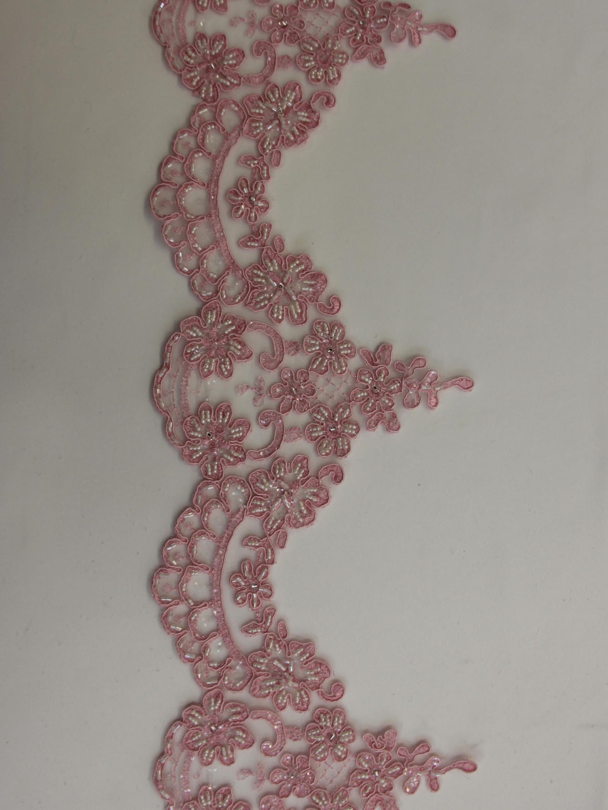 Peony Pink Lace Trim - Chelsea