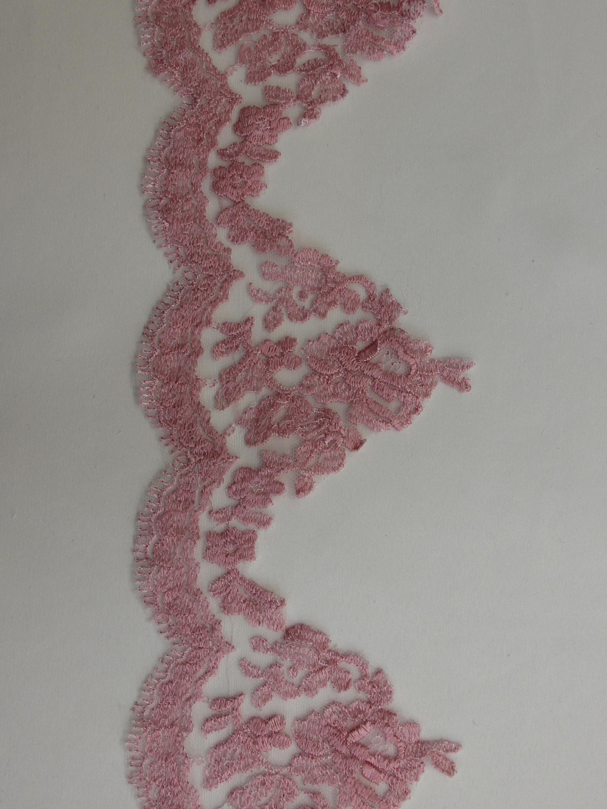 Peony Pink Lace Trim - Chelsea