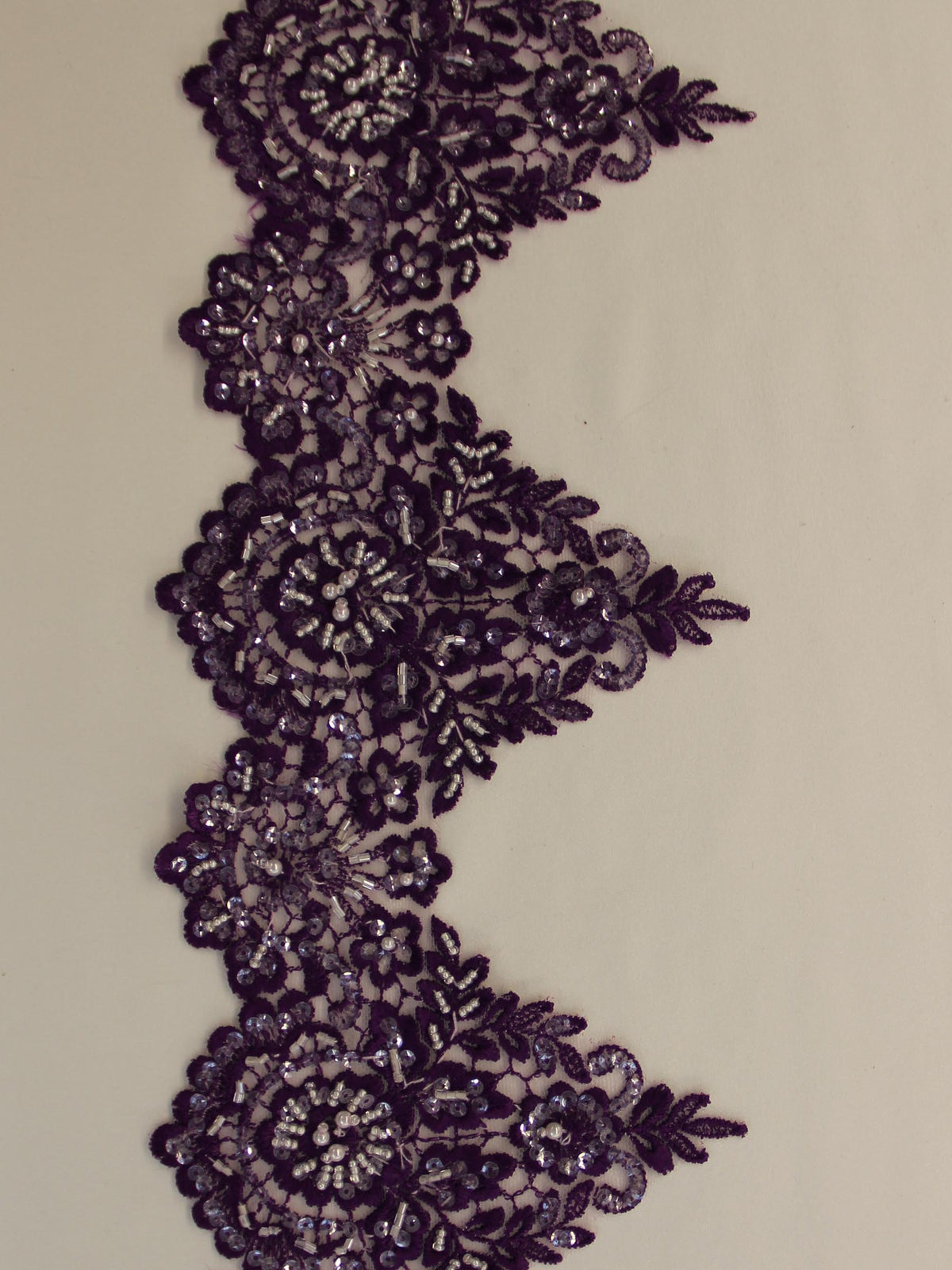 Deep Violet Lace Trim - Kate