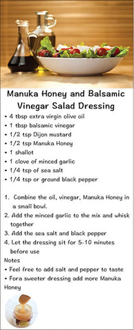Manuka Honey and Balsamic Vinegar Salad Dressing recipe