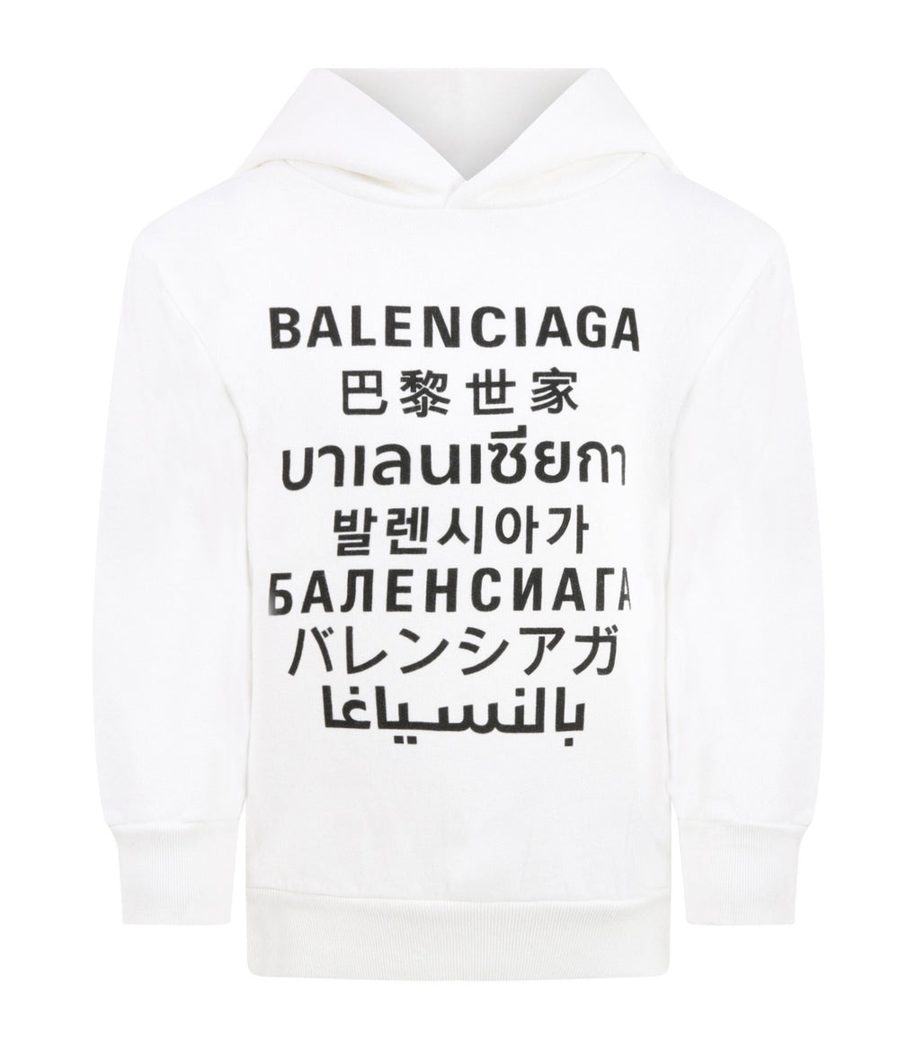 Balenciaga Multi language cotton sweatshirt hoodie  ShopStyle