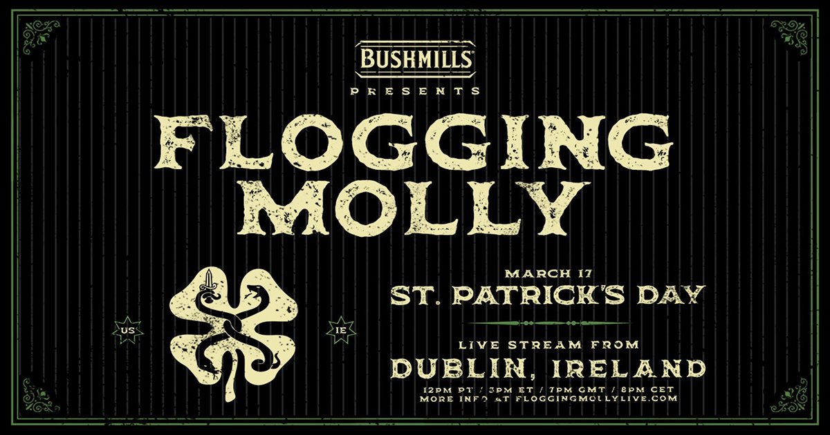 Flogging Molly St Patrick S Day Livestream From The Legendary Whelans Flogging Molly Live