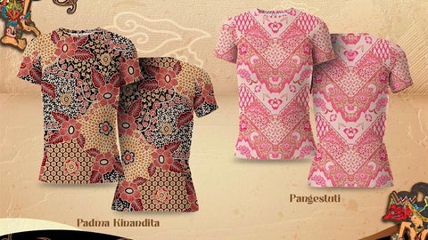 baju olahraga jersey lari sepeda bulu tangkis batik pangestuti dan padma kinnandita trijee sportswear