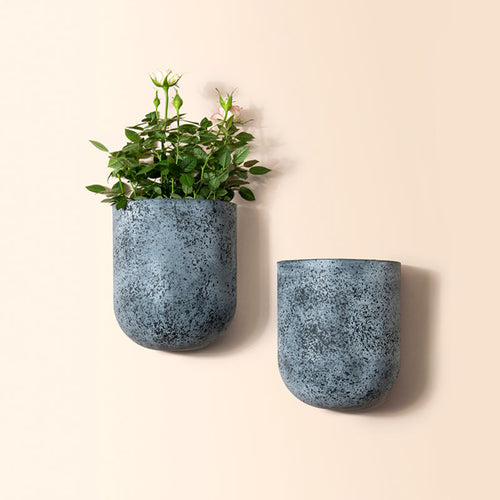 Speckled White Pots Set of 2 - Wall Planter – LA JOLIE MUSE