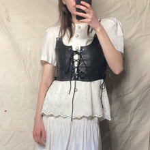 Load image into Gallery viewer, Leather &quot;Minky&quot; Corset
