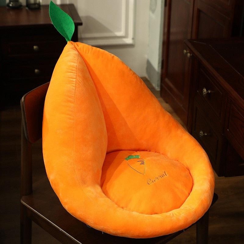 Fruit, Vegetables and Other Plush Chair Cushion – Comfy Morning