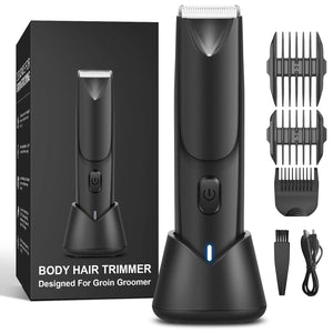 COREYKIN Body Hair Trimmer for Men - Electric Groin Pubic Hair Ball Trimmer, Men Shaver, Beard Trimmer, Waterproof Wet Dry Male Razor, with USB Recharge Standing Dock - INCORIC DIRECT - Beard Trimmer Waterproof