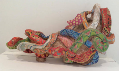 'Dipsy Doodle' Wood sculpture by Amy Giffin (2021)