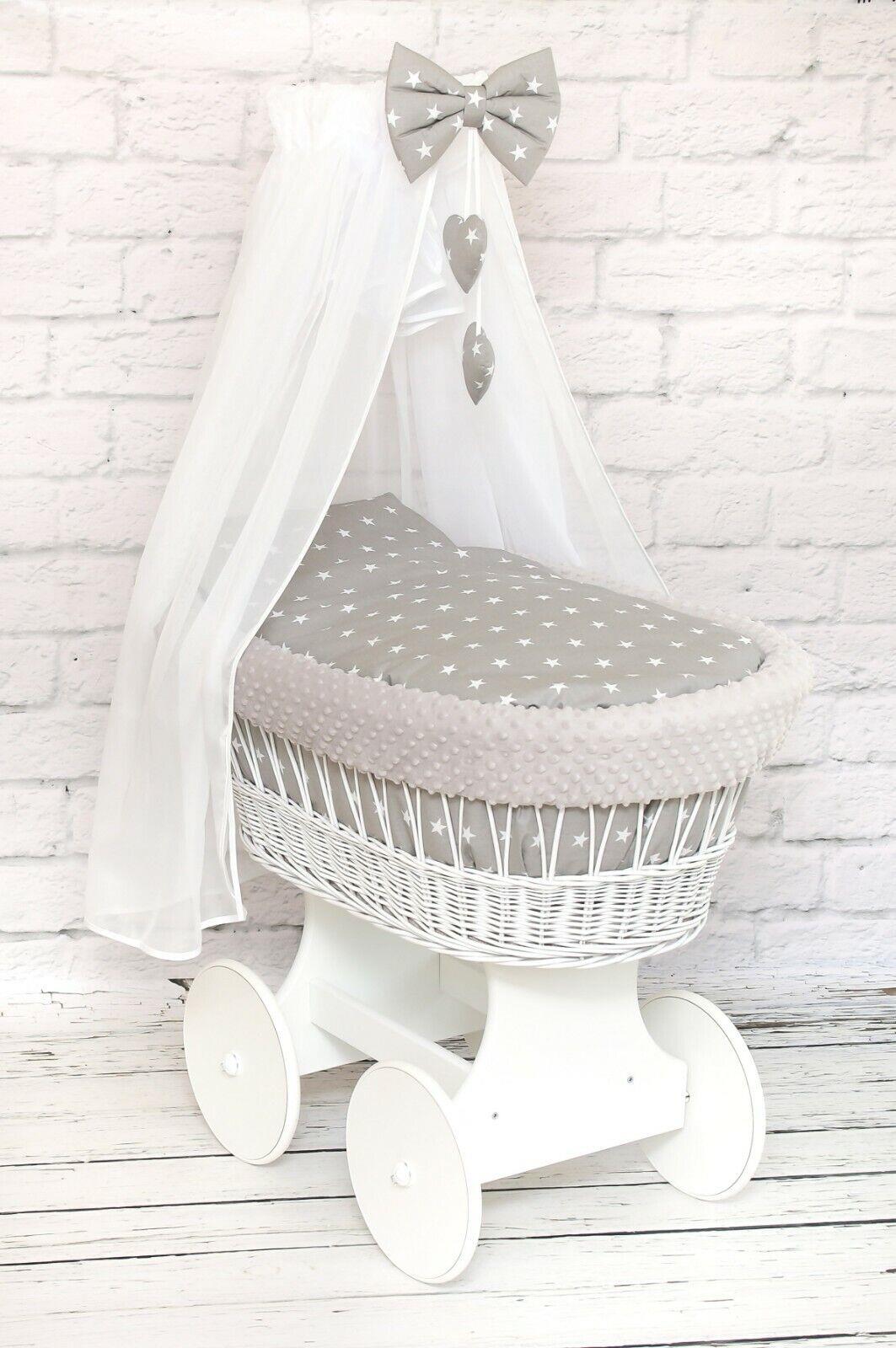 Baby moses hot sale basket with wheels