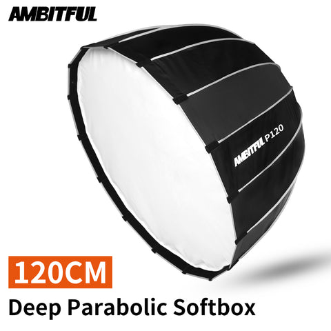 Portable P120l 120cm Deep Parabolic Softbox Bowens Mount