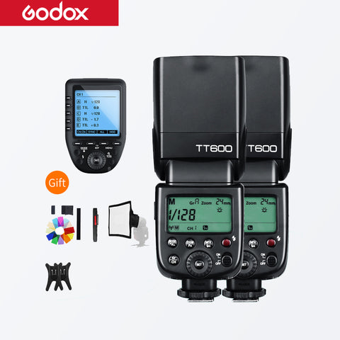 3x Godox TT600 Built-in Receive Camera Flash Speedlite Diffuser