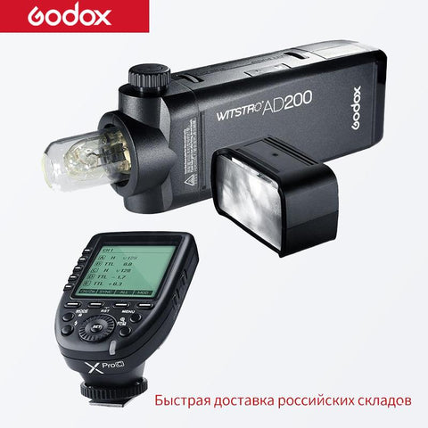GODOX AD200 Pro AD200Pro 200Ws 2.4G Flash Strobe with Xpro-C for