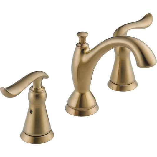 Delta Lahara Champagne Bronze Widespread 2-handle WaterSense Bathroom Sink  Faucet with Drain (5.875-in)