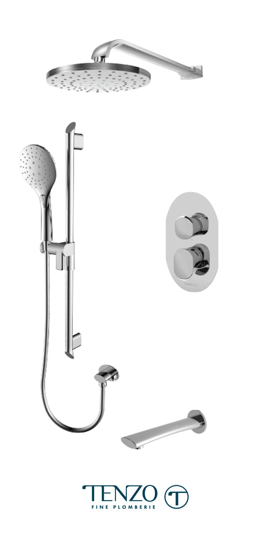 Tenzo - Fluvia T-box Pressure Balanced 3 Functions Shower Kit FLPB33-503115