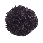 CS-1240 Coconut Shell Activated Carbon, black in color
