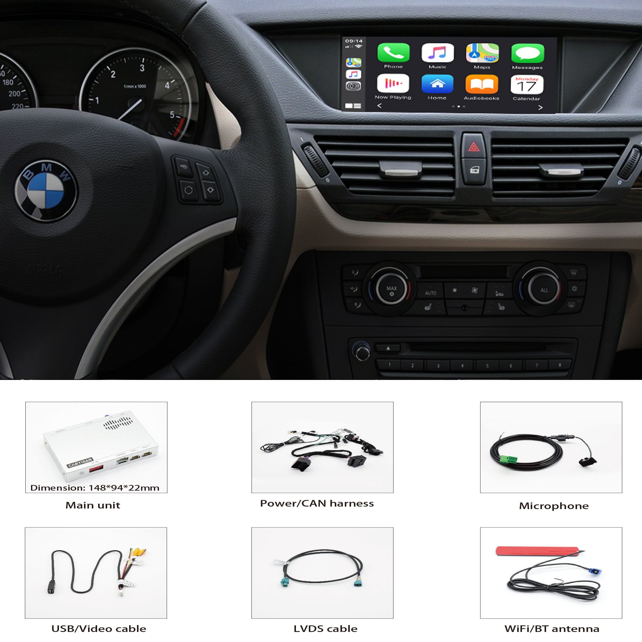 CarPlay OEM Integration Wireless Carplay Multimedia Box for BMW CIC Na |  CartizanDirect