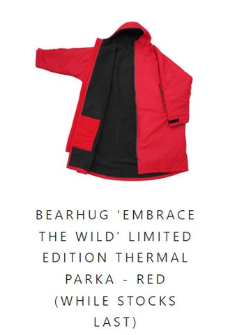 Bearhug Embrace the Wild Thermal Parka Red