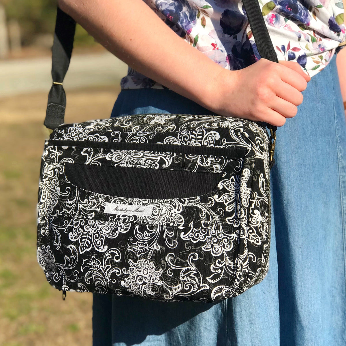 Charcoal & Black Bible Bag