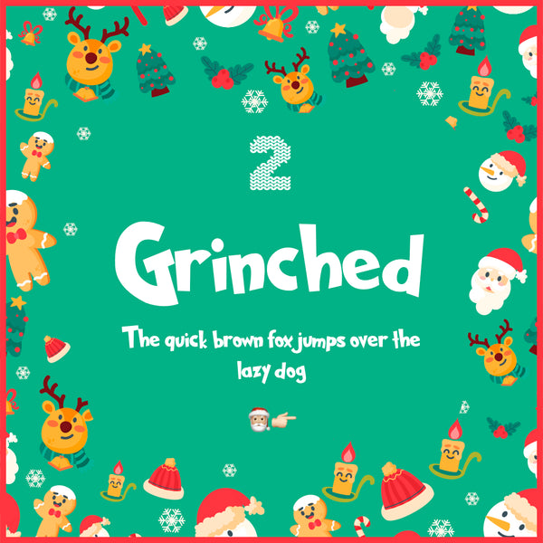 Tipos de letra de navidad. Ginched