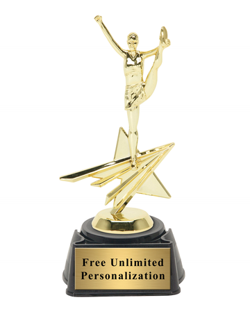 Star Action Cheerleading Trophy