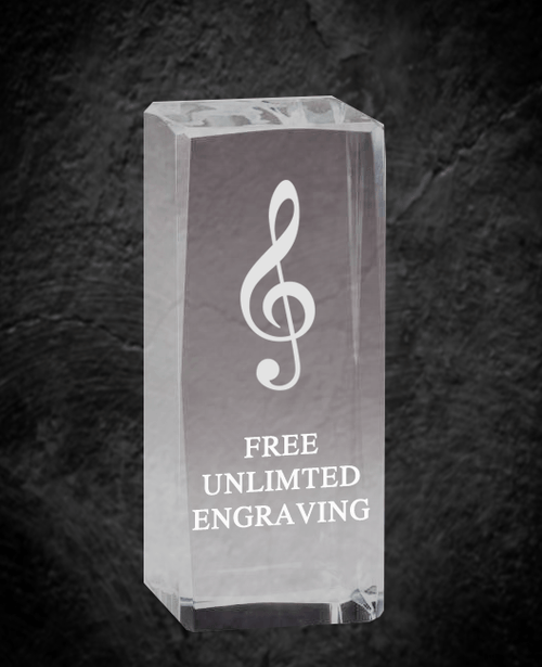 music crystal award