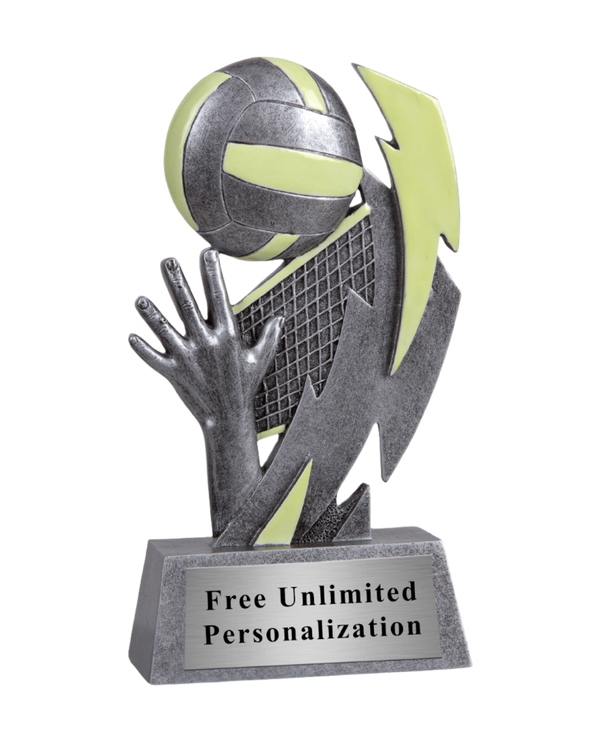 glow in the dark volleyball trophy