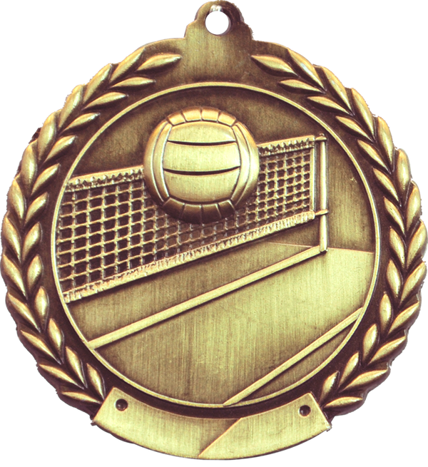 wreath volleyball medal