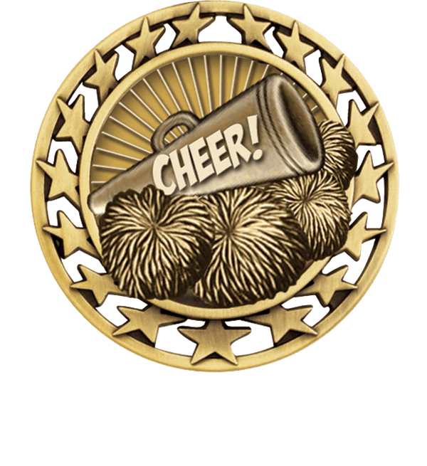 star circle cheer medal