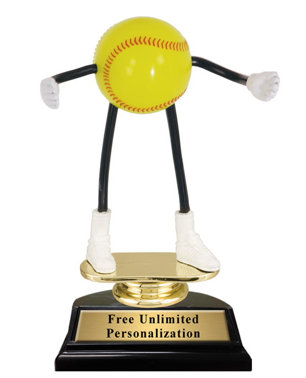 softball trophy dude