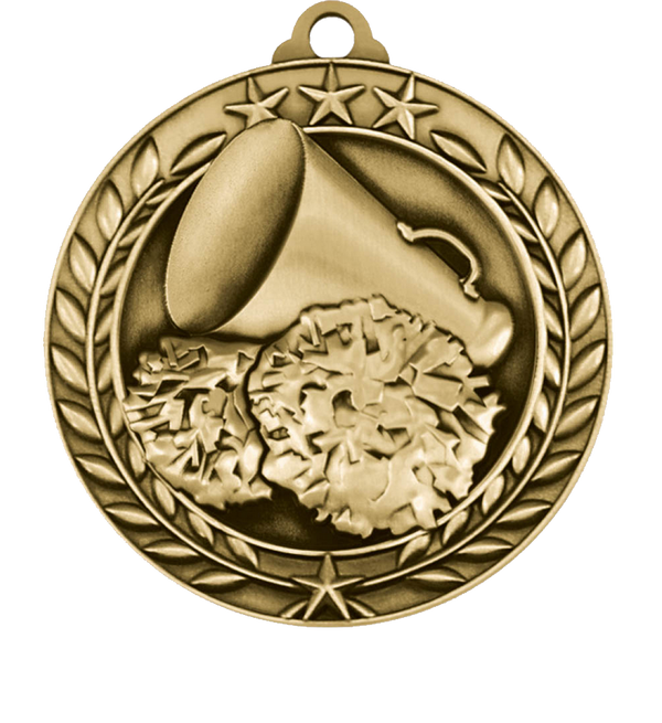 star wreath cheerleading medal