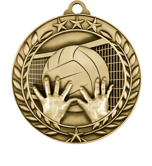 wreath volleyball medal