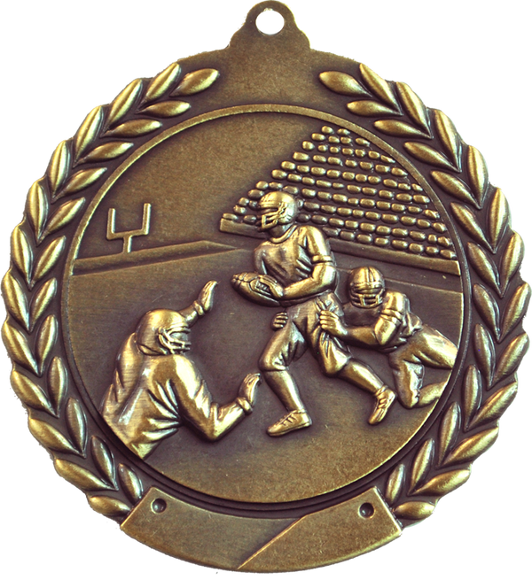 wreath football medal