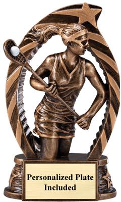 running star lacrosse trophy