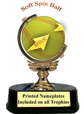 spinner softball trophy