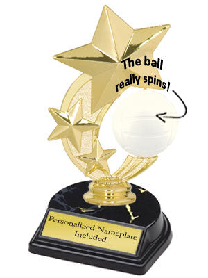 spinner volleyball trophy