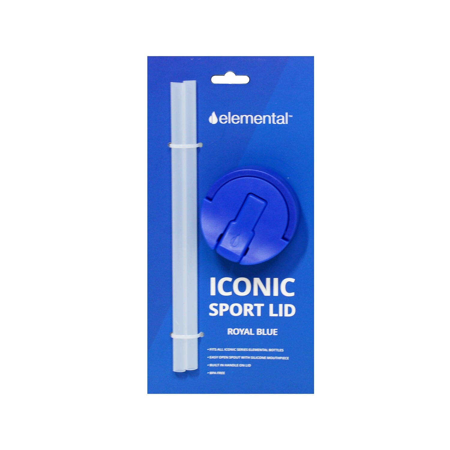 Elemental Iconic Sport Lid & Straw Pack - Royal Blue