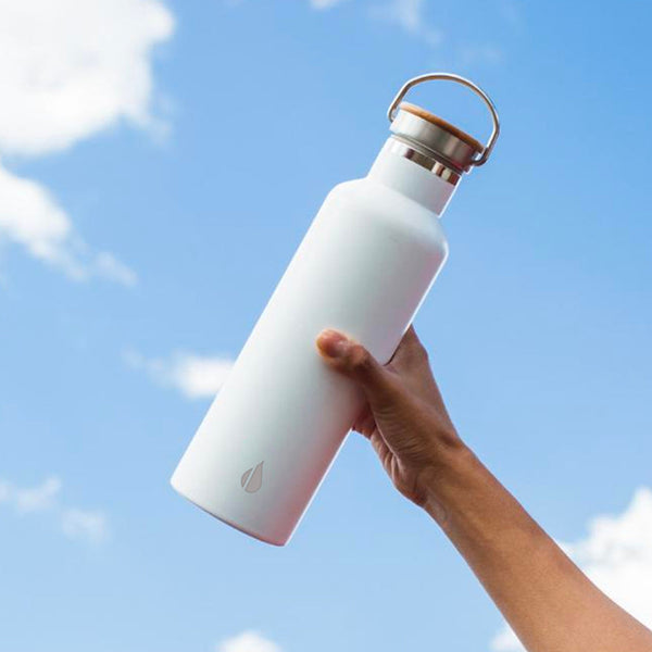 White Marble Water Bottle –