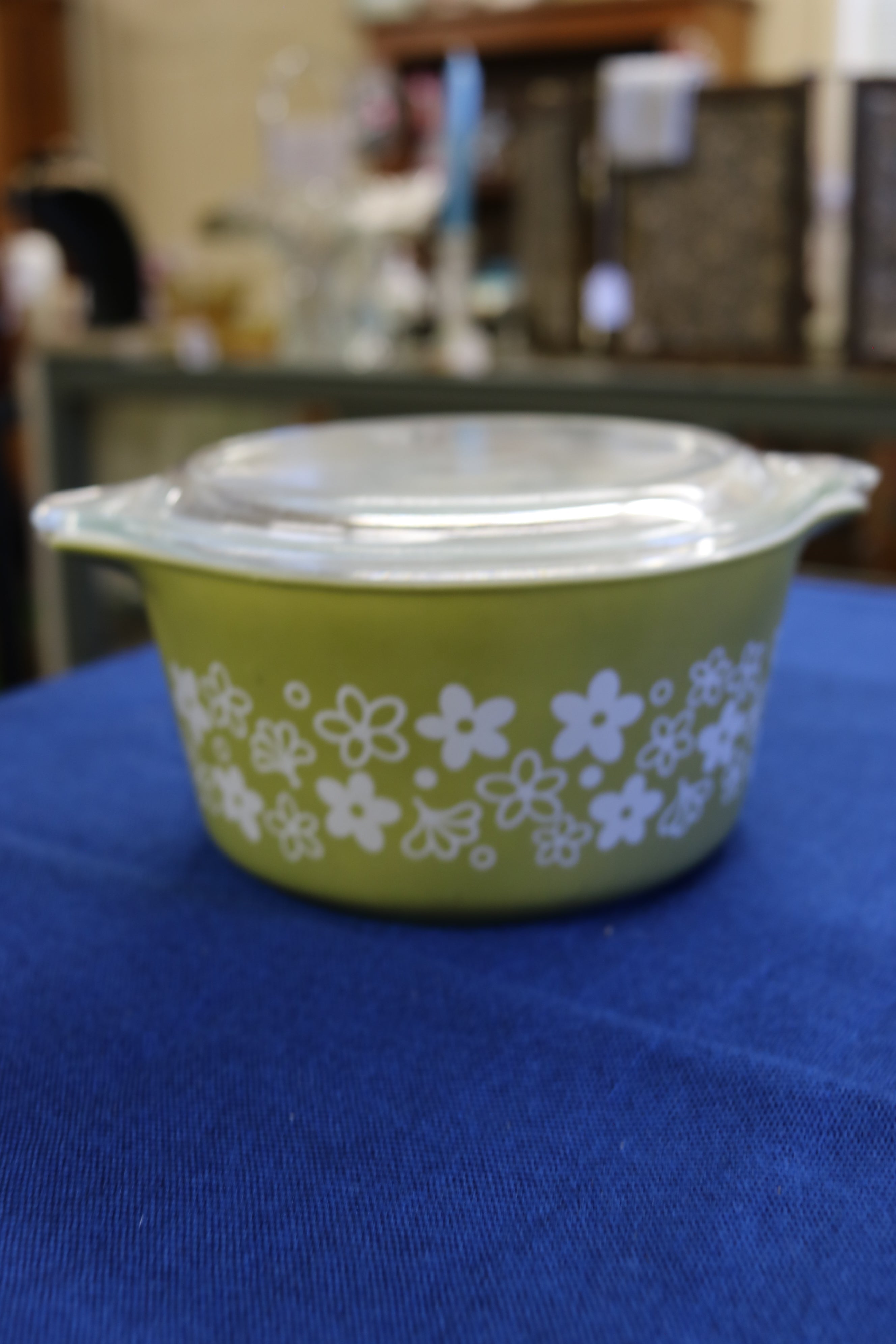 Download Vintage Pyrex 473 1 Quart Green Crazy Daisy Casserole Kitchen Dining Home Living Colonialgolfhart Com