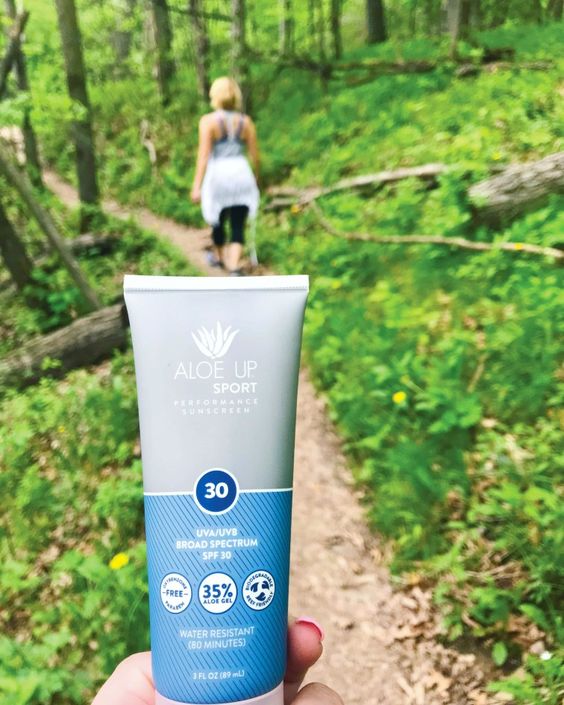 Aloe Up Sunscreen for Hiking Backpacking Aloe Vera Unscented Fragrence Free GGG Garage Grown Gear