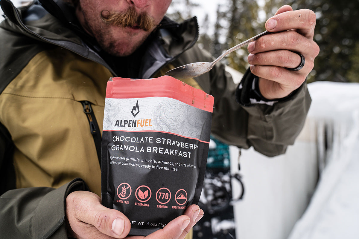 Alpen Fuel Backpacking Breakfasts Instant High Calorie Granola 