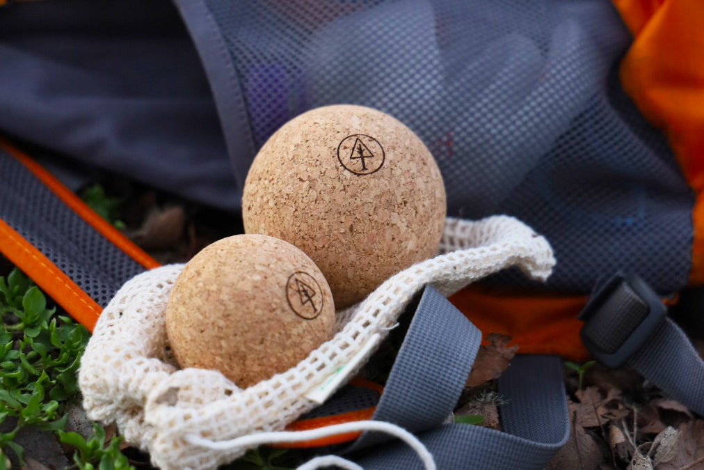 Best Sustainable Backpacking Gear Eco-Friendly Made by Small Brands Rawlogy Cork Massage Balls