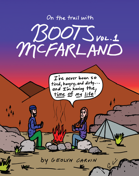 Boots McFarland Geolyn Carvin Thru-Hiking Backpacking Outdoor Comic book