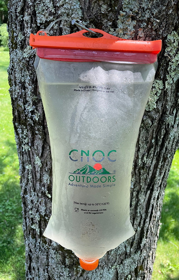 Cnoc Vecto Soft Sided Water Bladder Container Review Gravity Filter Review