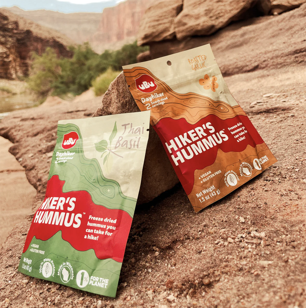 Freeze Dried Hummus for Backpacking ubu GGG Garage Grown Gear