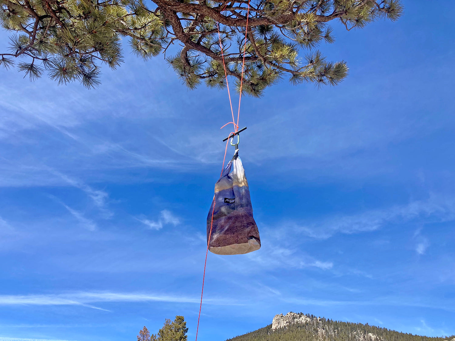 How to Hang a Bear Bag Ultralight Food Bag Backpacking Cloud Gear GGG Garage Grown Gear PCT Hang