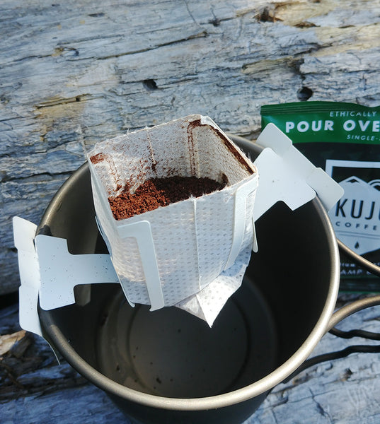 Kuju Coffee Pour Over Packets Review Hiking Backpacking