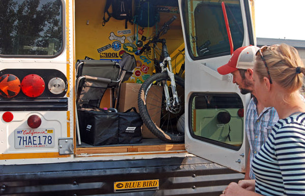 Living On A Converted School Bus Outside Found Profile Garage Grown Gear